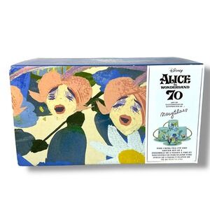 Disney Alice in Wonderland 70th Mary Blair Fine China Tea Cup Saucer Set NEW